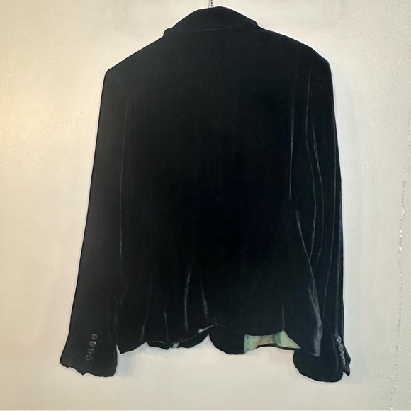 Seven Brand Black Velvet Blazer Sz14/16 - Picture 2 of 5